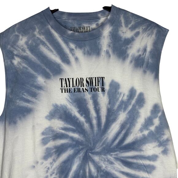 Taylor Swift The Eras Tour Tie Dye Tank Top Blue Size Medium NWT - Picture 3 of 9